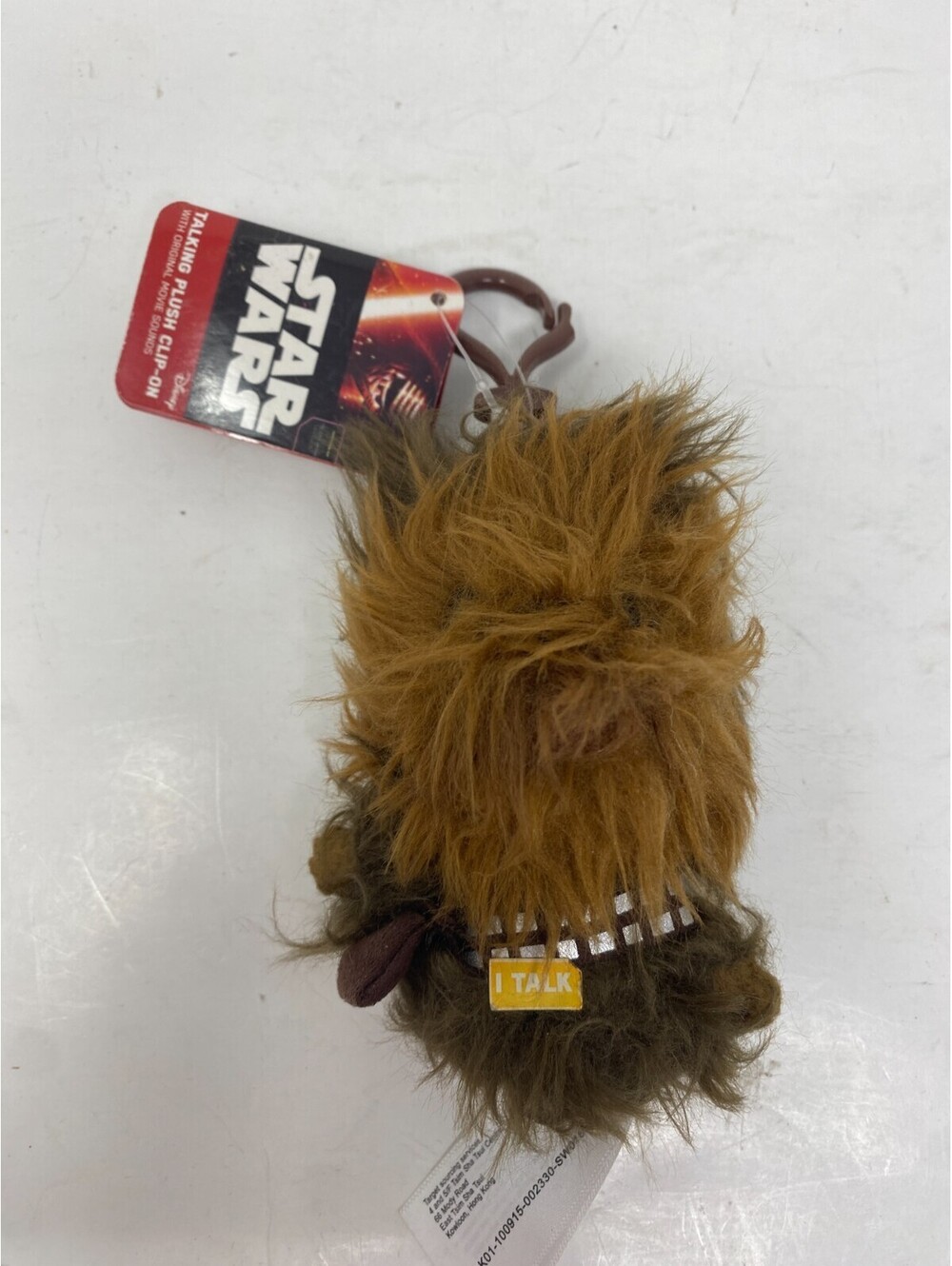 Star Wars Chewbacca Talking Plush Clip-On Underground Toys Keychain Bag Charm